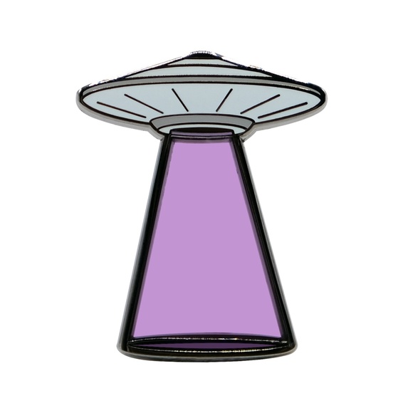 UFO Lapel Pin - Purple - Picture 1 of 4